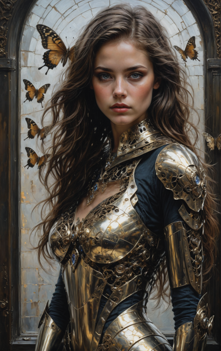 31072150-554464390-In Casey Baugh's evocative style, art of a beautiful young girl cyborg with long brown hair, futuristic, scifi, intricate, elega.png
